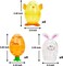 12 Pcs 3.95 Inches Easter Eggs Shell Bunny Shaped Novelty Basket Stuffers